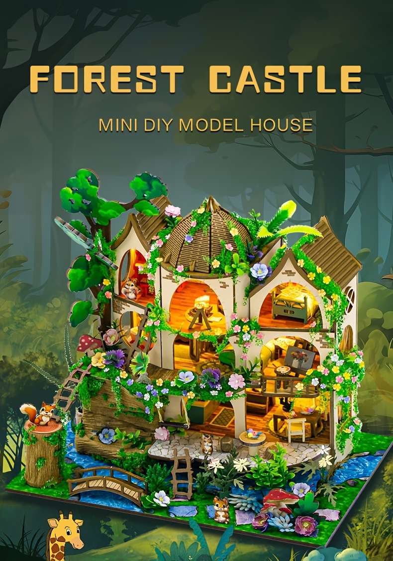 Building Toy Architectural Model Toy Set Items Forest Castle  Add   Tools