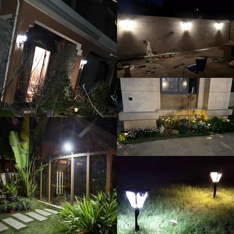 Solar Emergency Lights Color Black