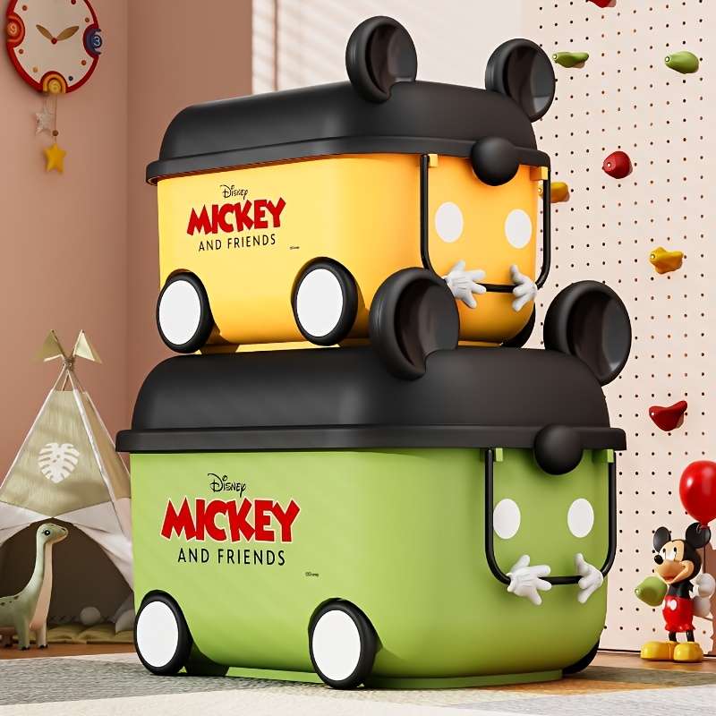 Storage And Organizationcolor Black Green Mickey Can Ride Can Slide