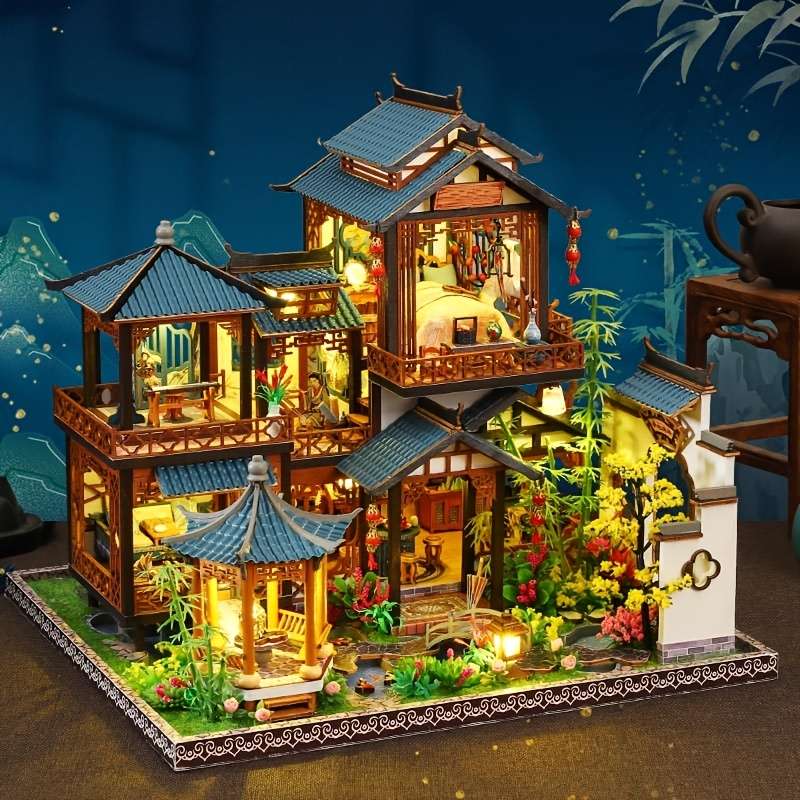 3D Model Desktop Ornament Style Elegant Lanting