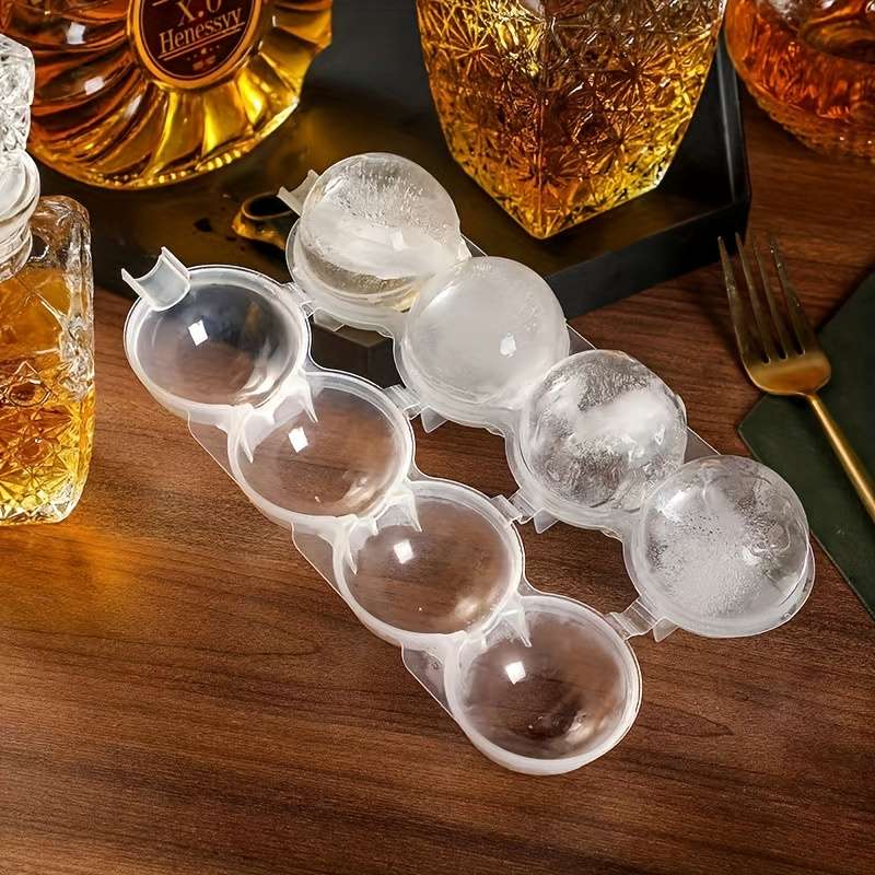 Crystalclear Foodgrade Stackable Easyrelease Ice Ball Maker Mold For Home Bar