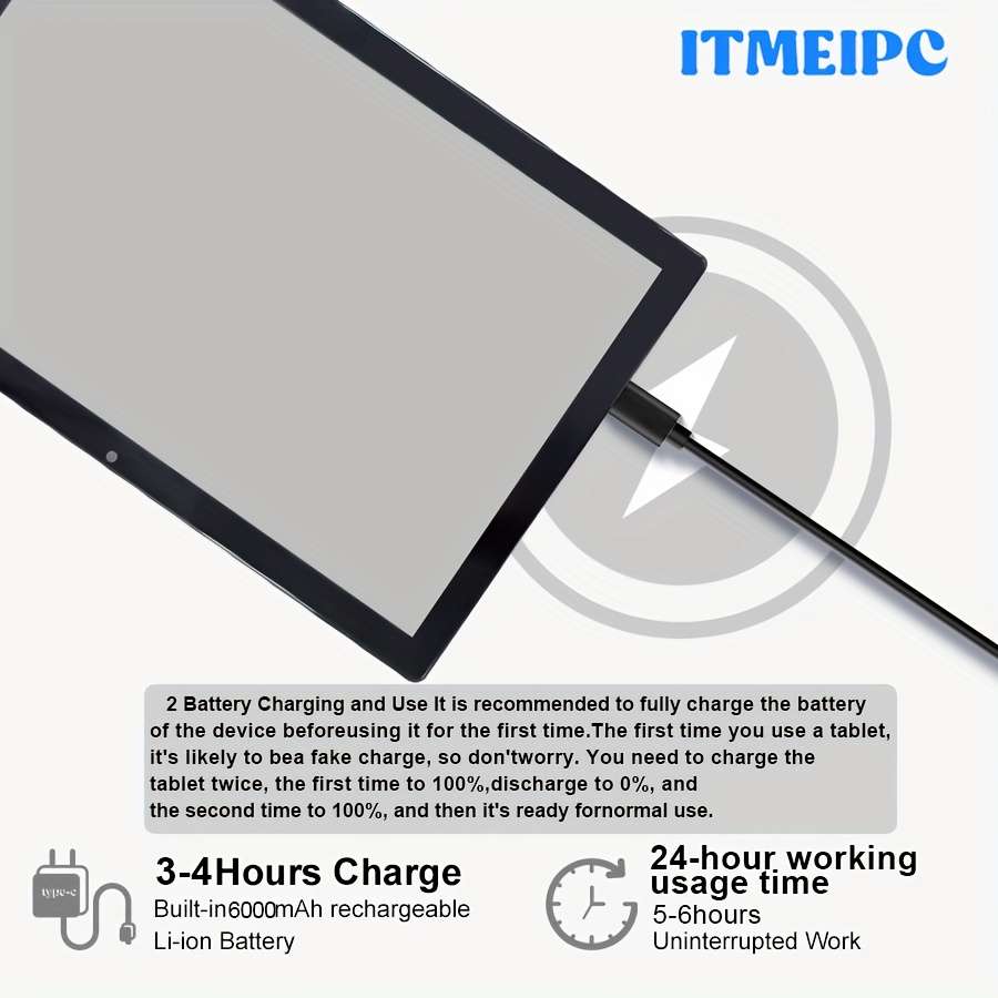 Ergonomic Itmeipc 2In Android Tablet For Online Learning Smooth Touch Control