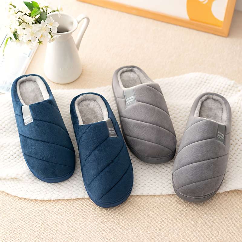 Cotton Slippers Color Coffee Brown Sizeuk 6.5-7