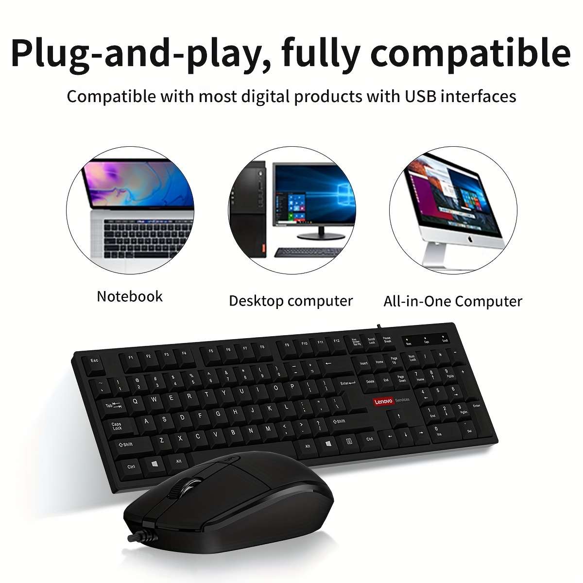 Keyboard Color Black Model Wired Set