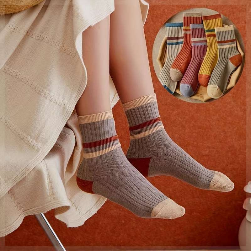 Women S Socks Color Mixed Color5 Pairs Size Onesize