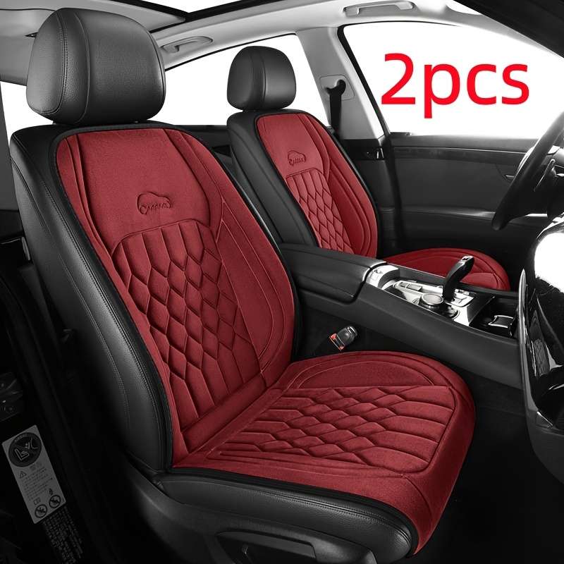 Car Seat Cushion 2Pcs Red