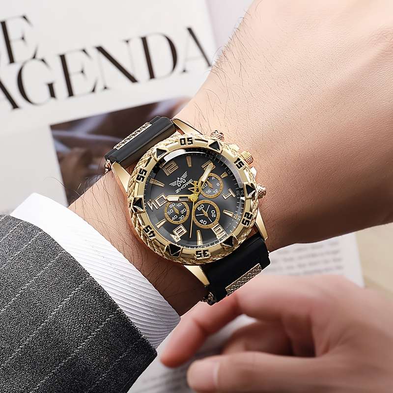 7Pcs Men Luxury Watch Multi Gift Suite Business Style Presentation With