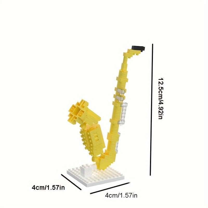 3D Puzzle Musical Instrument Model Style Red Guitar