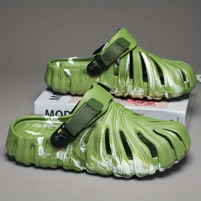 Sandals Color Camouflage White Back Strap Size Uk 4.5 5