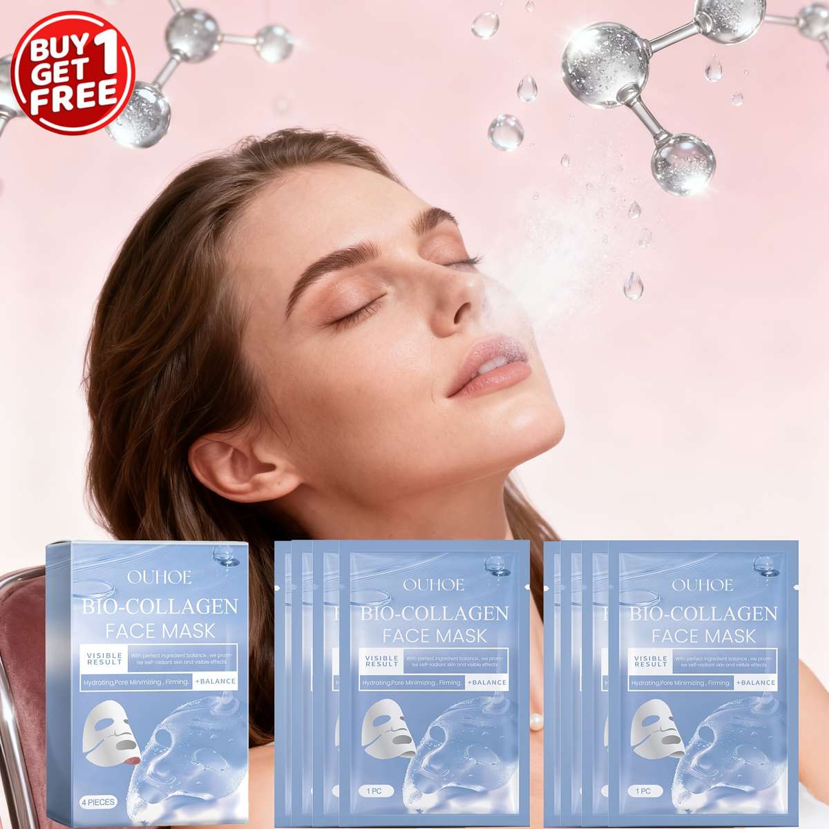 Facial Mask Capacity 4 Pieces 2