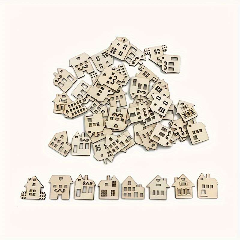 3D House Model Ornaments Quantity 50Pcs1Setmixed Loading