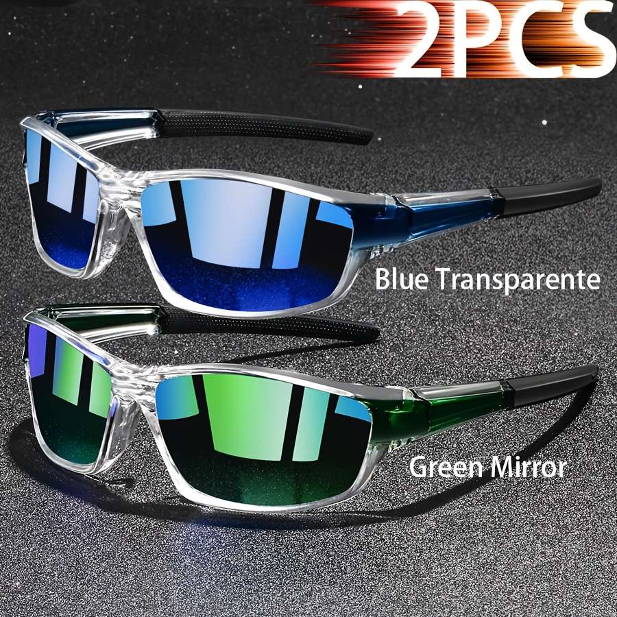 Cycling Glasses Color 2Pcs Redmirror Clearblack