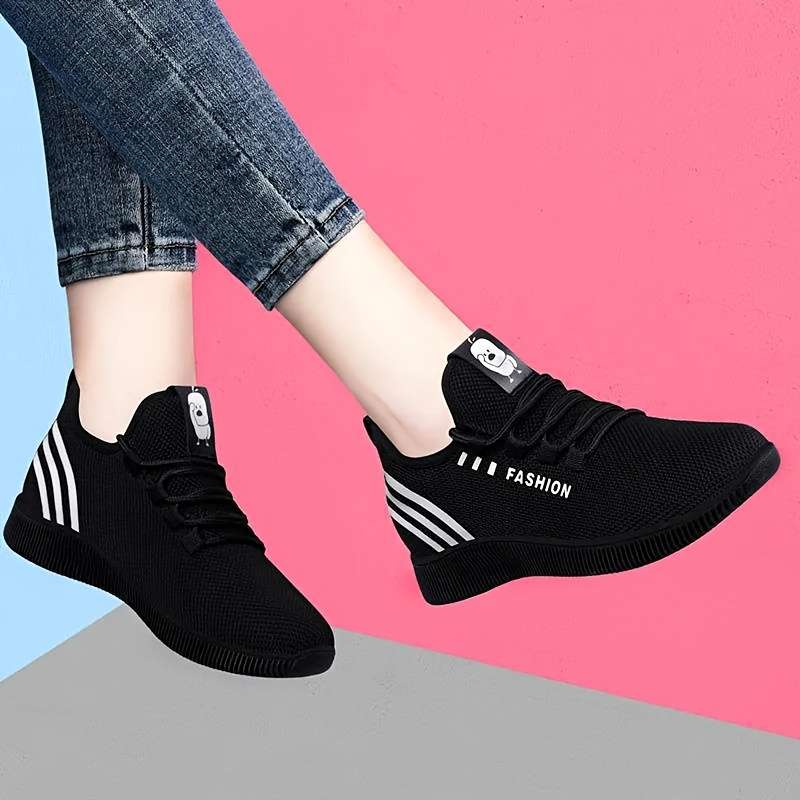 Women S Sneakers Color Blackred Sizeuk 5