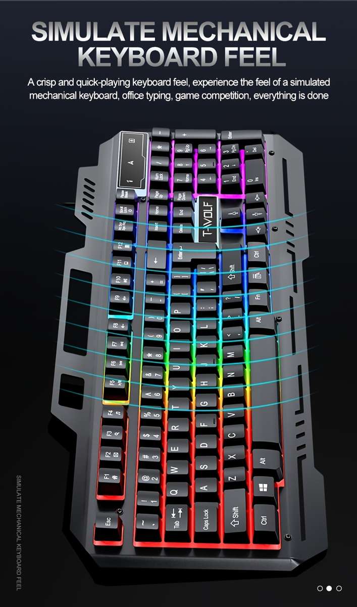 Wired Keyboard And Mouse Set