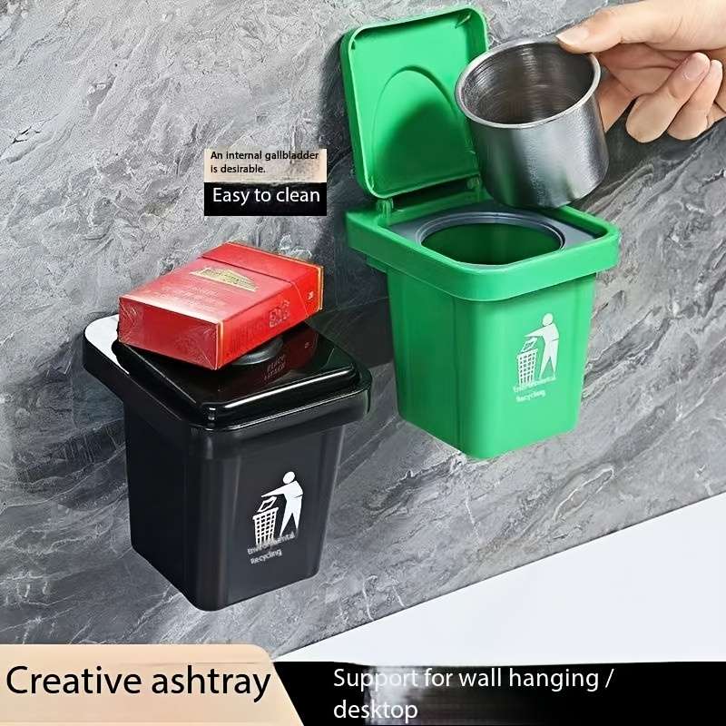 Garbage Can Items Creative Ashtray  Green Quantity