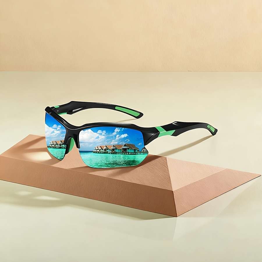 Cycling Glasses Color 2Pcs Blackred Greenmirror