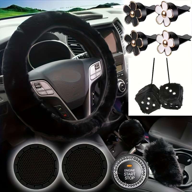 Car Steering Wheel Cover Red