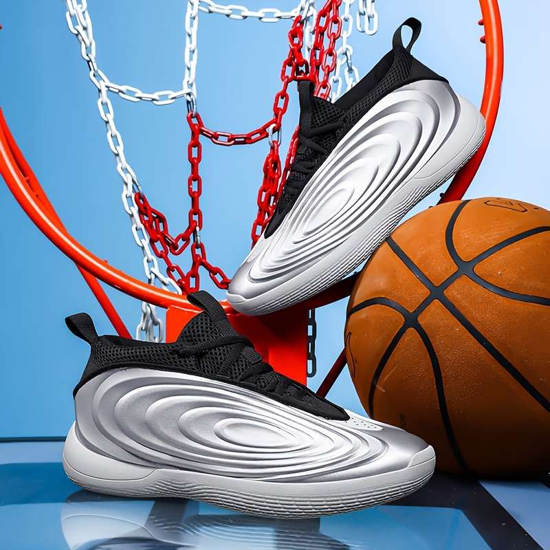 Basketball Shoes Color Black And Silvery Sizeuk 12.5