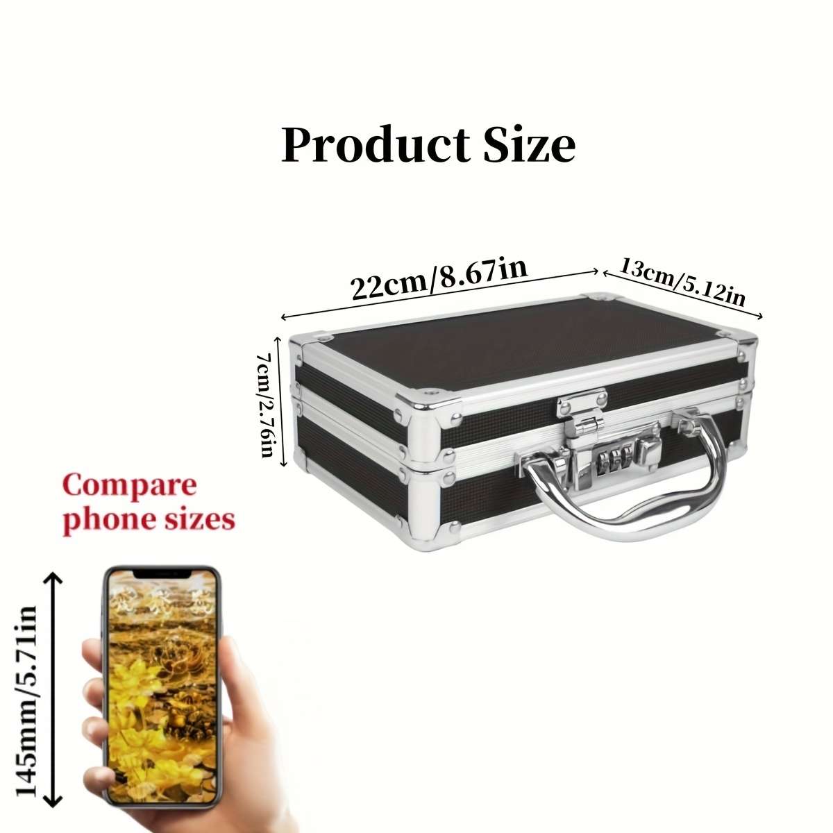 Safety Storage Box Capacity 22X13X7Cm Storage Box