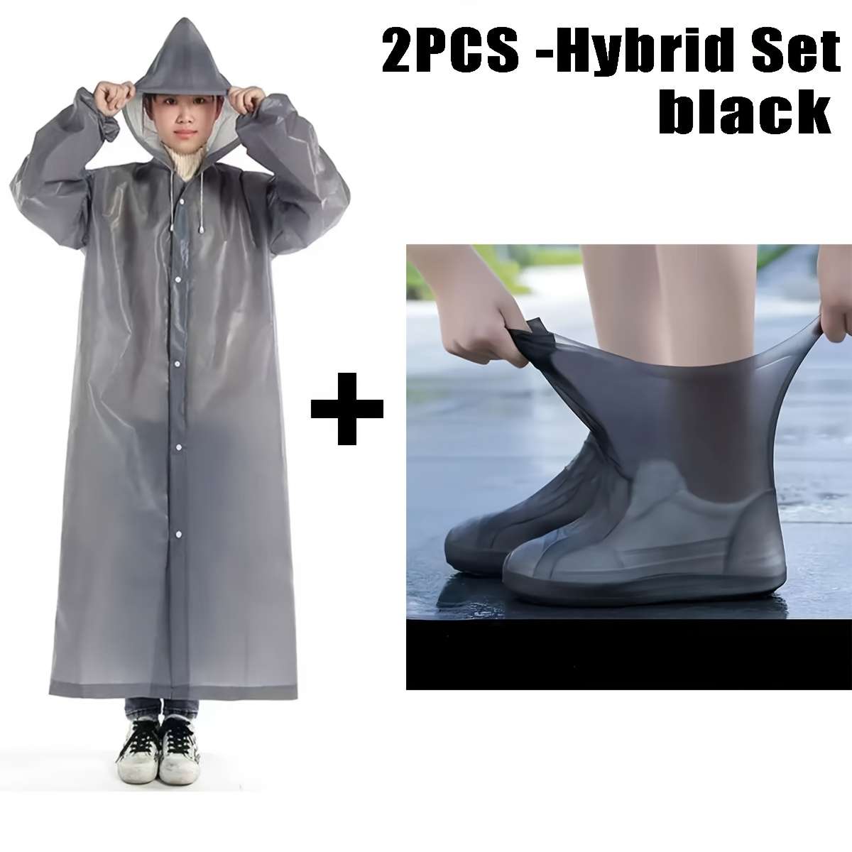 Raincoat White  Raincoat  Shoe Covers Size One Size Fits All