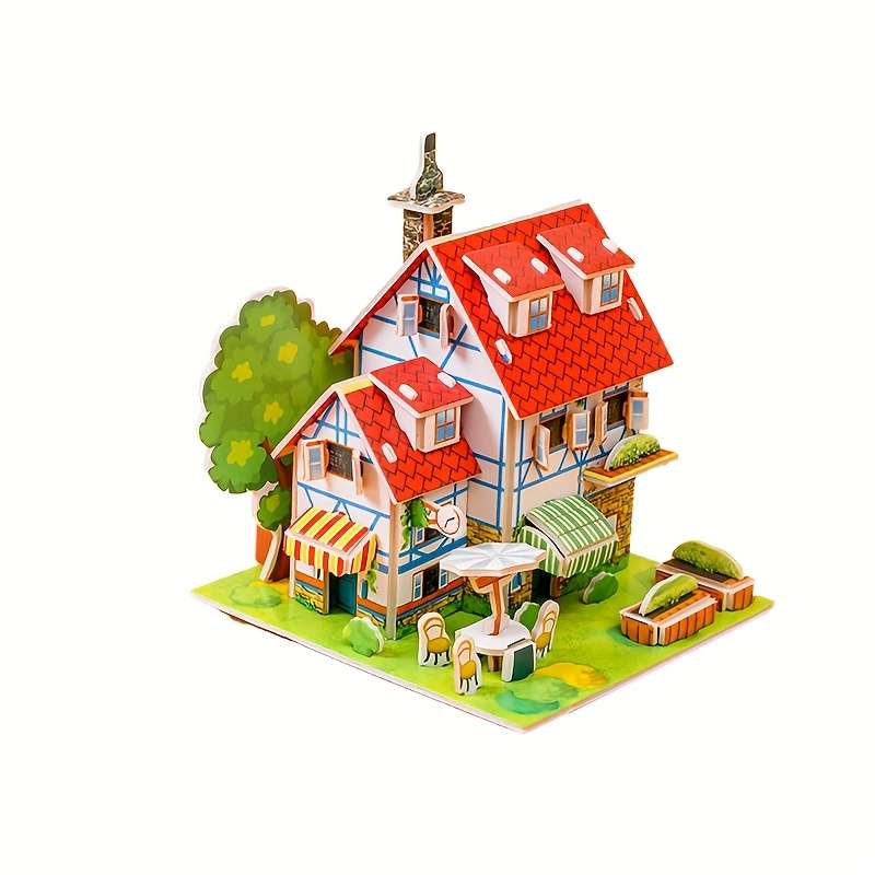 3D House Puzzle Model Model Jfa013