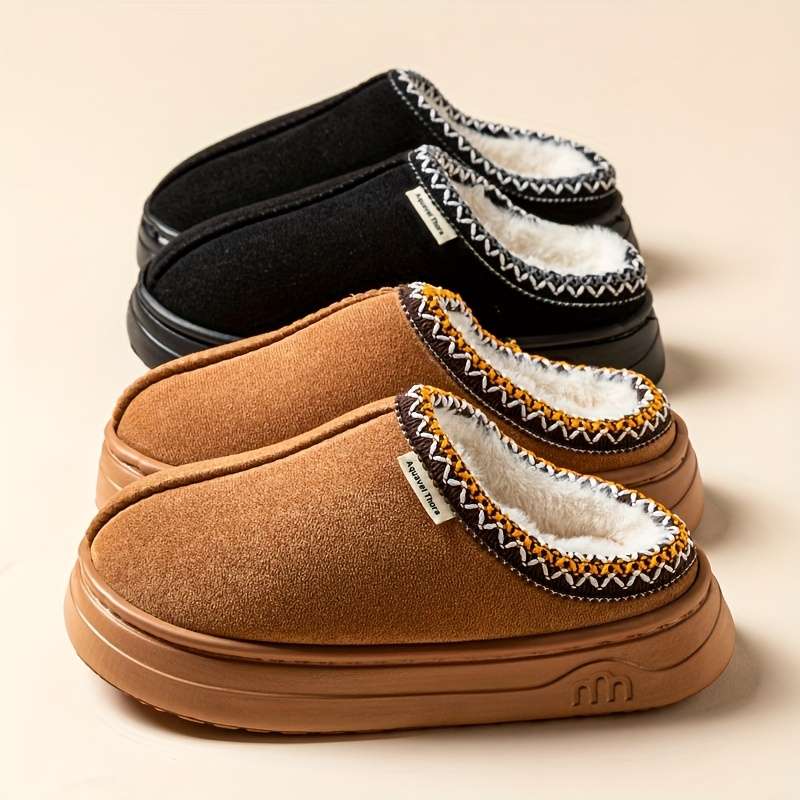 Cotton Slippers Color Camel Sizeuk 6.5-7