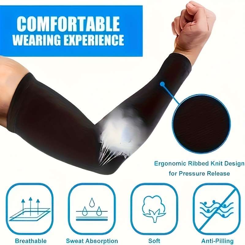 Sunscreen Sleeves Color 2Pcs Dark