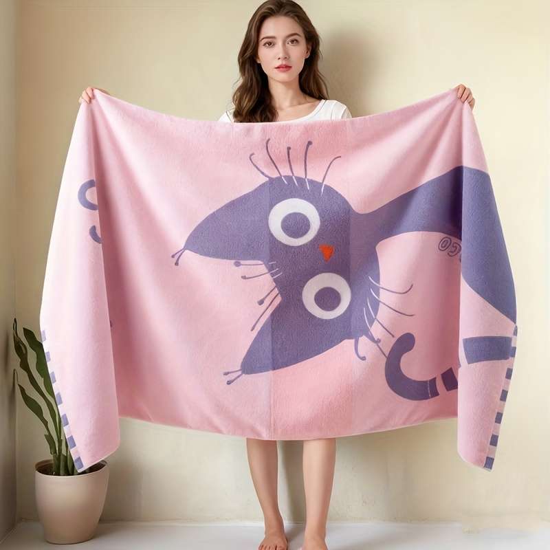 Bath Towel Color 1 Pack Pink