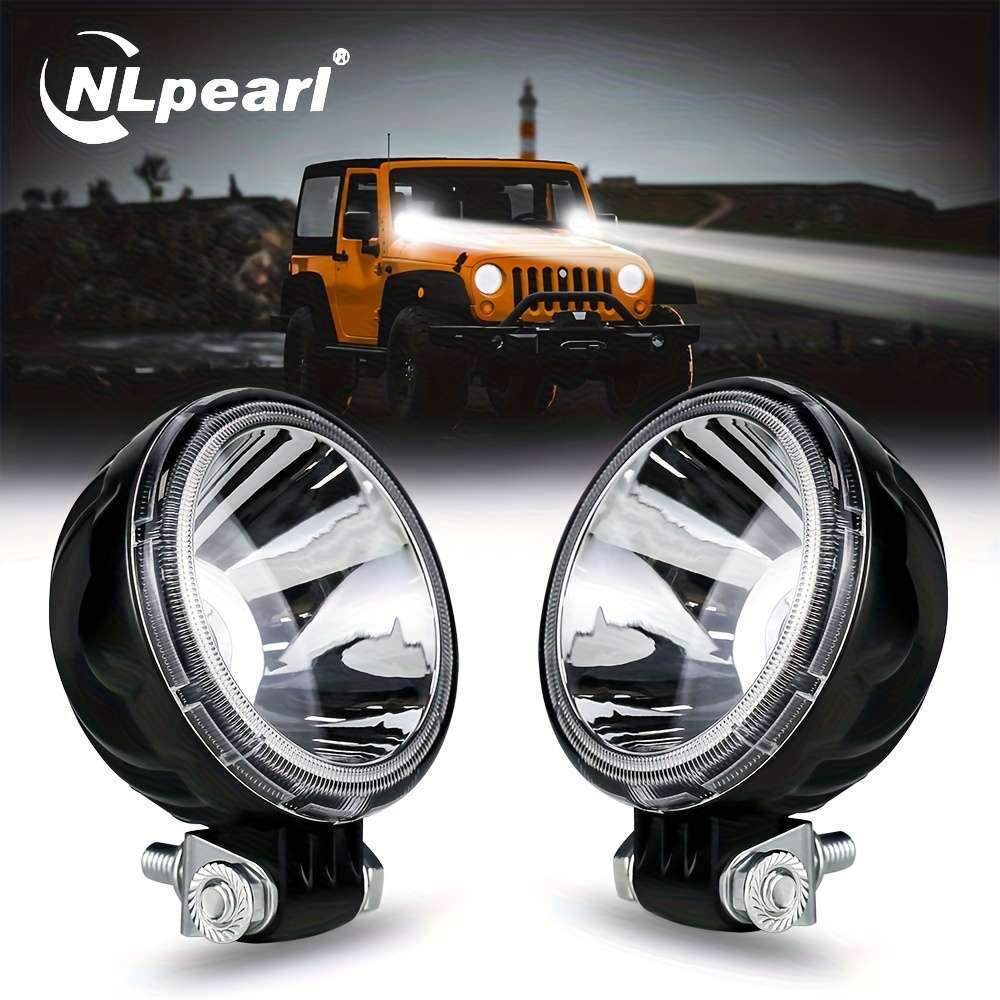 Car Lights Quantity 2Pcs White Spotlight