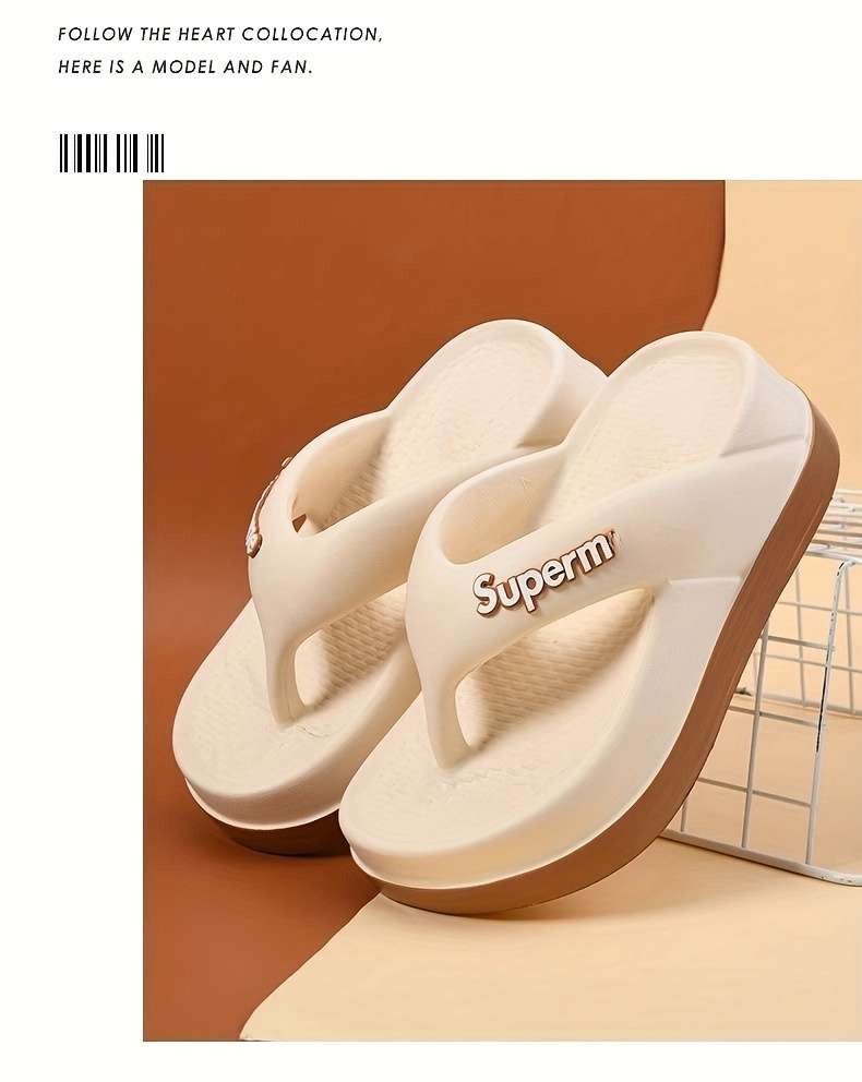 Ladies Summer Flip Flops Black Uk 4.5-5