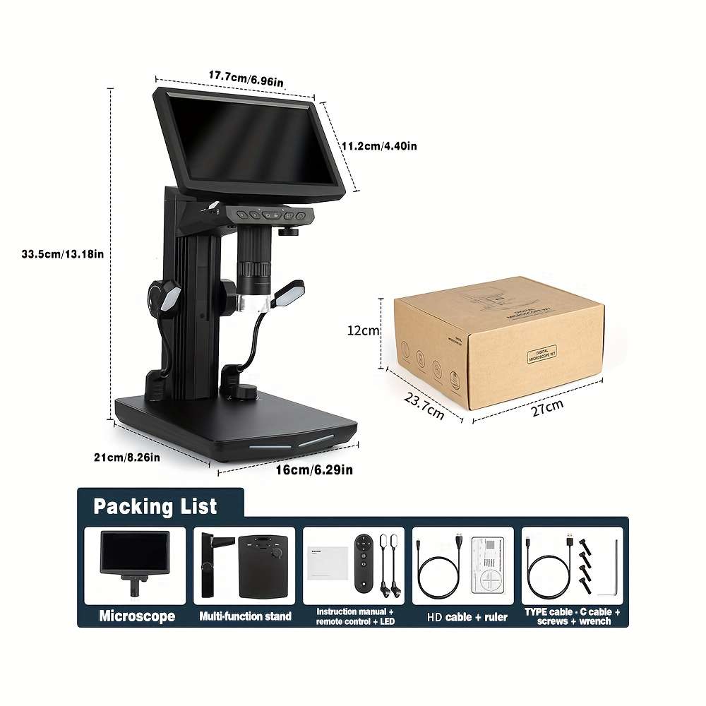 One Piece Inch Digital Microscope Designed Adults Offering Model W7