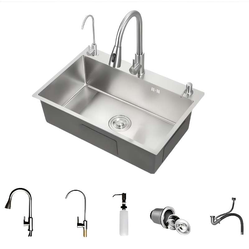 21.7-Inch Stainless Steel Single-Bowl Kitchen Sink