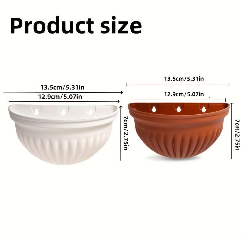 Flowerpot Color Brown Quantity2Pcs