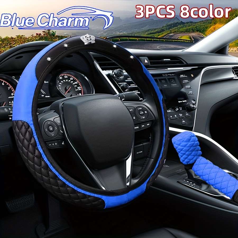 Car Steering Wheel Cover Red