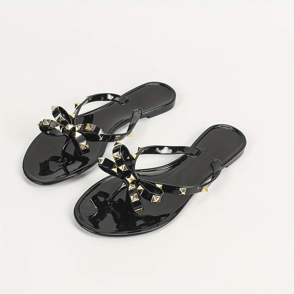 Ladies Summer Flip Flops Black Uk 3.5