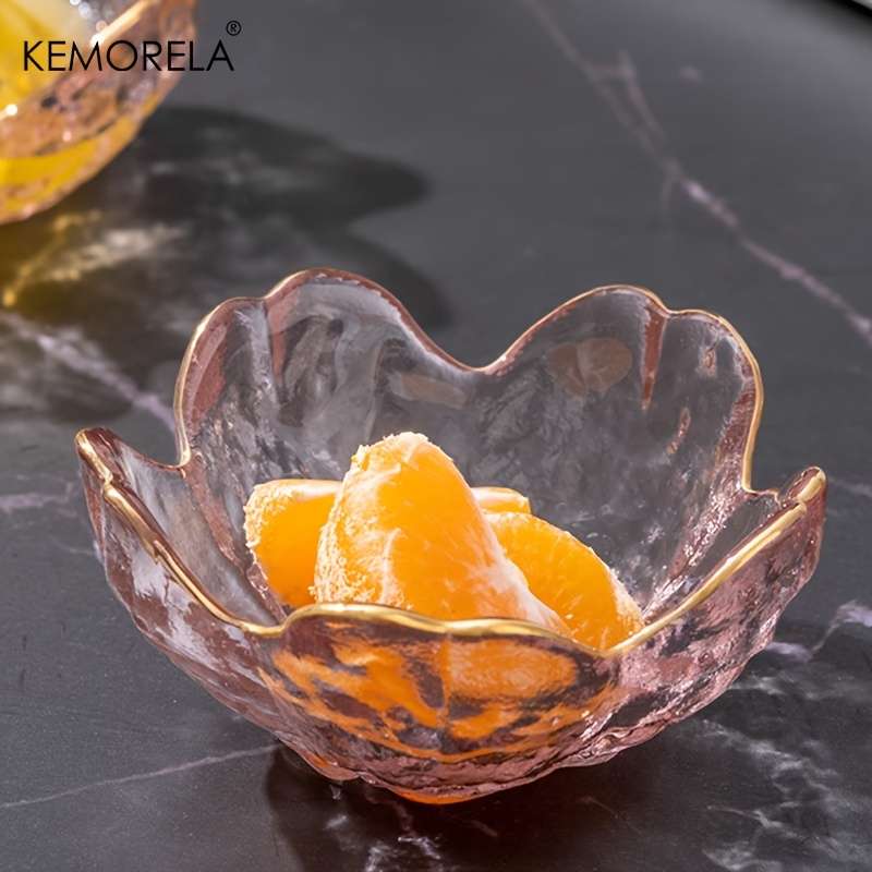 Bowl Model Transparent Petal Dish3Pcs
