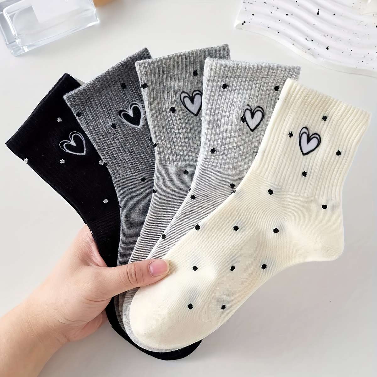 Women S Socks Color Mixed Color5 Pairs Size Onesize