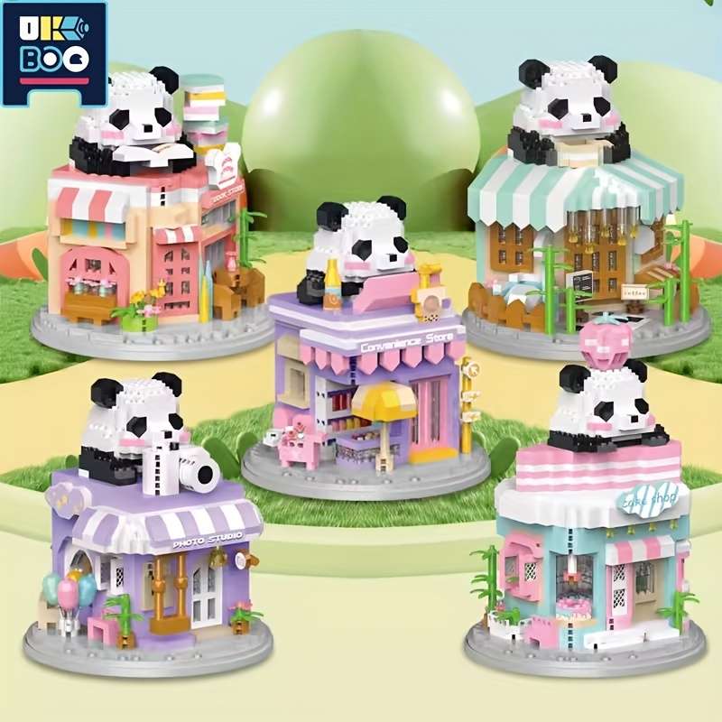 Building Toy Architectural Model Toy Set Style Coffee House