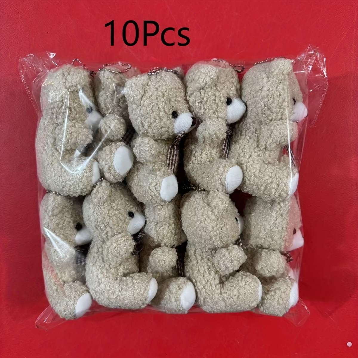 Plush Toys Color 10Pcs Brown