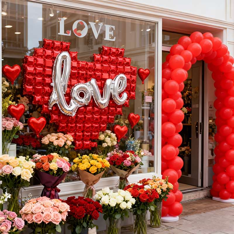 6Pcs Exquisite Vibrant Handcrafted Valentine Anniversary Decoration Heart For Wedding Events