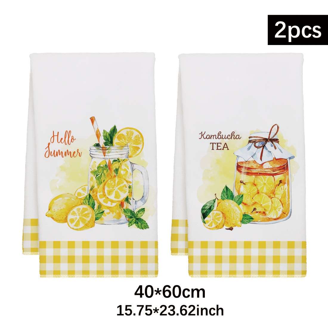 Rag Color 2 Piece Lemon Jar Set