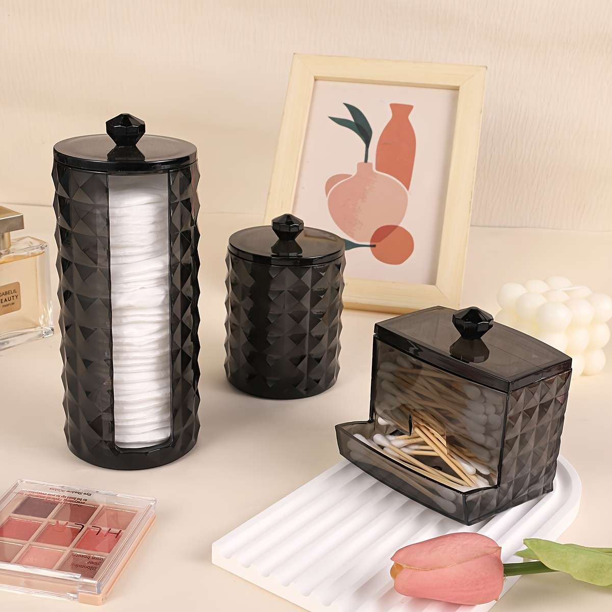 Antibacterial Box Rhinestone Pattern 3Piece Set