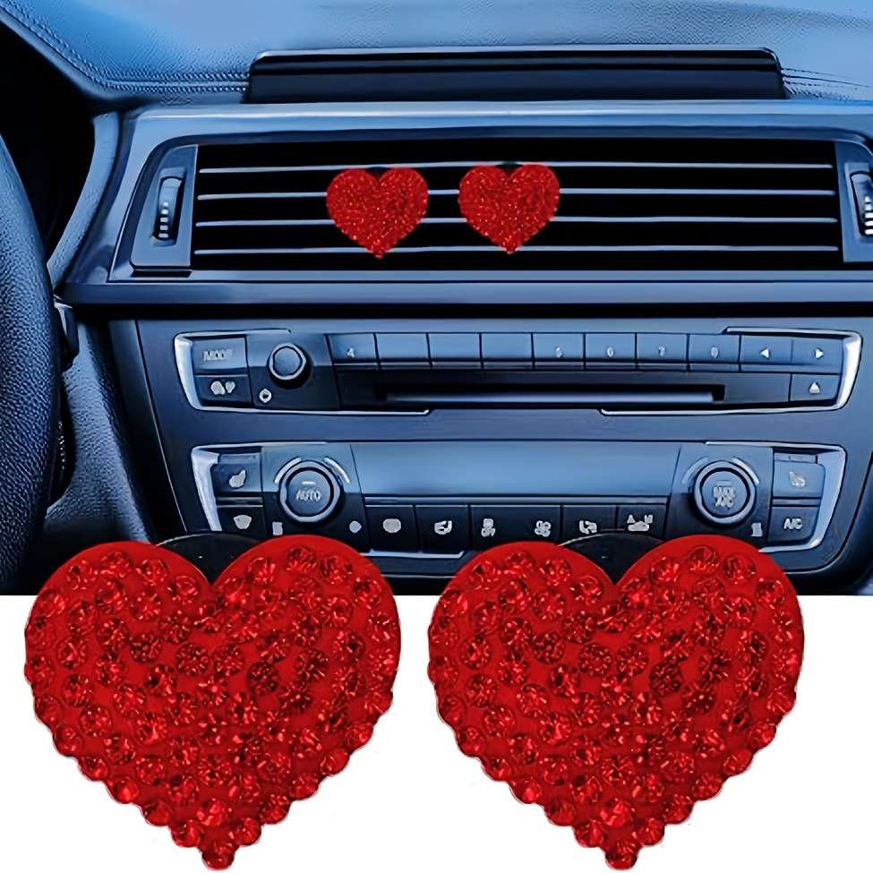 Car Interior Decor 2Pcscolor Red