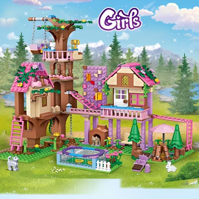 Building Toy Architectural Model Toy Set Model Treehouse Adventure  756Pcs