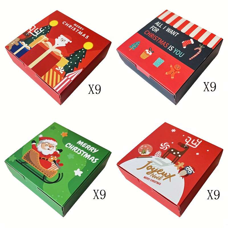 Christmas Gift Boxes Quantity 36Pcs