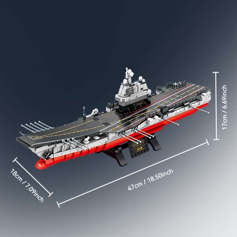 3D Jigsaw Puzzle Model Ship Style Shandong Ship 1 650 Building Block Assembly Model