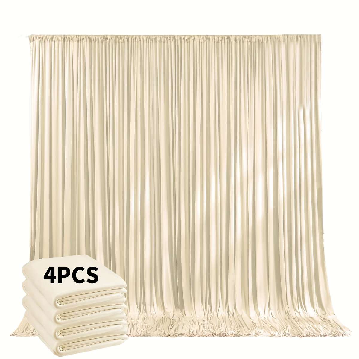 Wedding Supplies Color Red Size 6.1X3.05Meter 4 Panels 152.4Cm X 3.05Meter