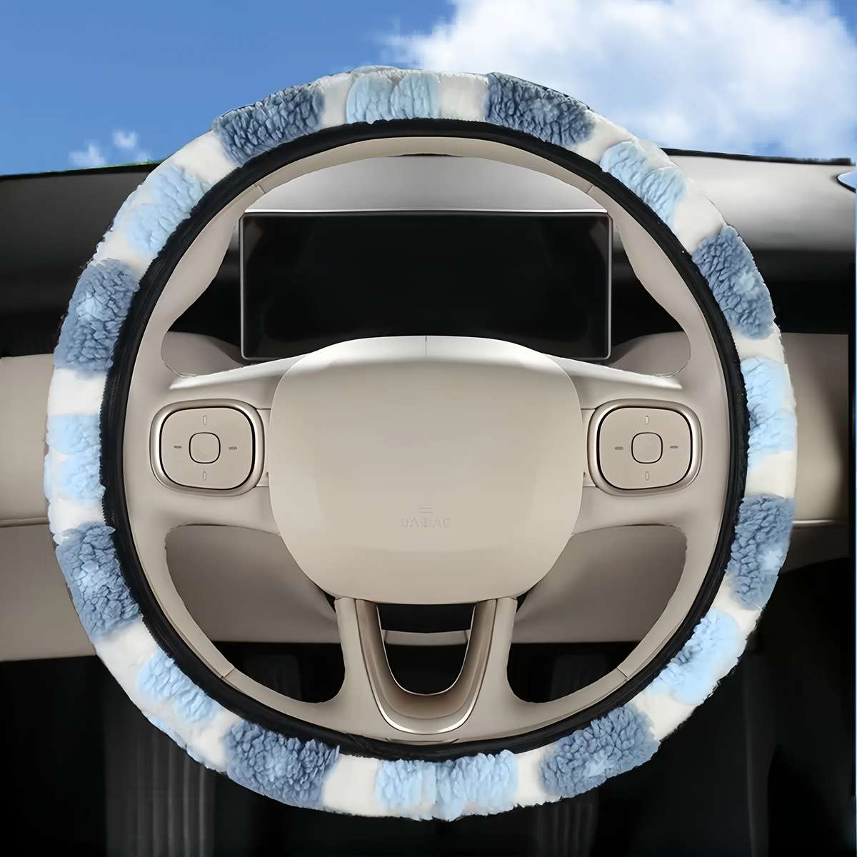 Car Steering Wheel Cover Red Style The Flowers