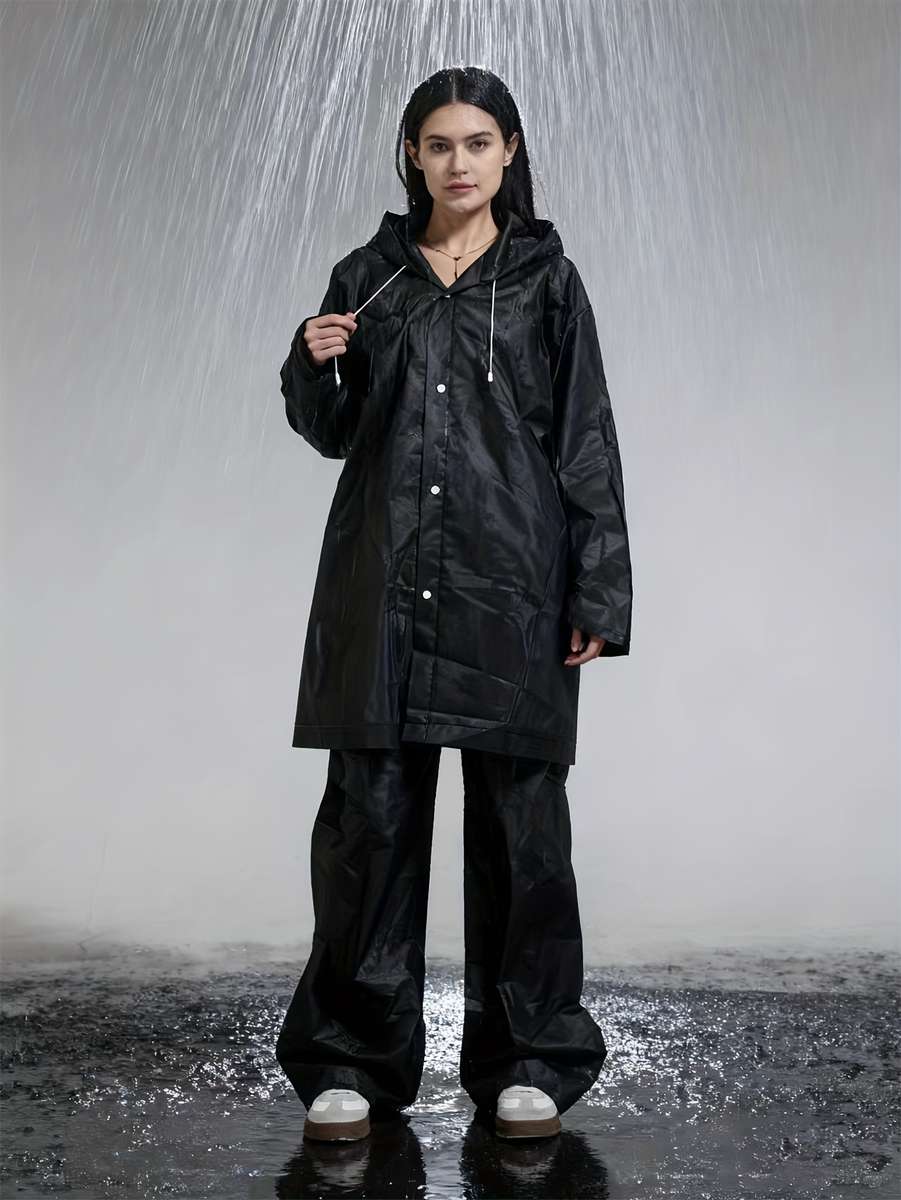 Raincoat Black Size Asian Onesize