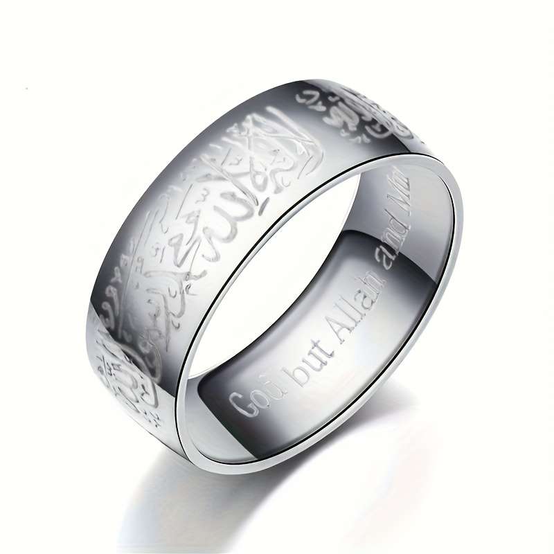 Classic Fashion Polished Stackable Ring Color Blue Size 7